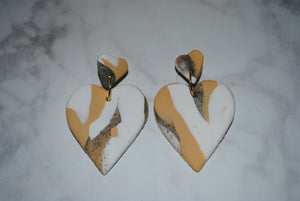 The Kissimmee Double Hearts in Neutral Marble