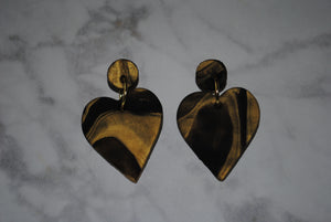 The Kissimmee Double Hearts in Black & Gold